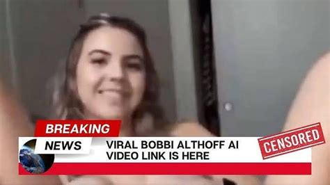 Bobbi Althoff responds to leak video going viral